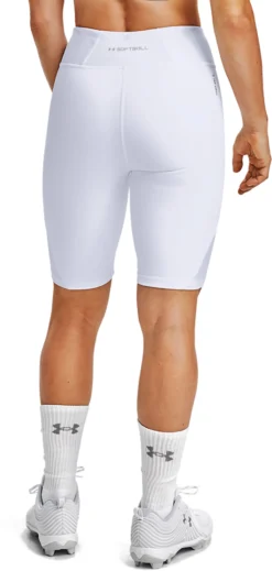 Under Armour Women's Softball Slider Shorts -SoftBall Gear Sales 1356906 White MODBCK
