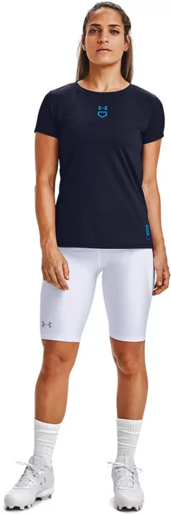 Under Armour Women's Softball Slider Shorts -SoftBall Gear Sales 1356906 White MODBI