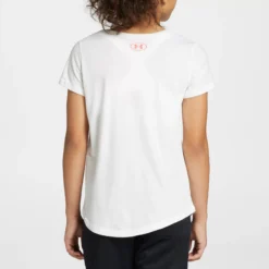 Under Armour Girls' Softball Galaxy Fill Short Sleeve T-Shirt -SoftBall Gear Sales 1370714 100 White MODBCK