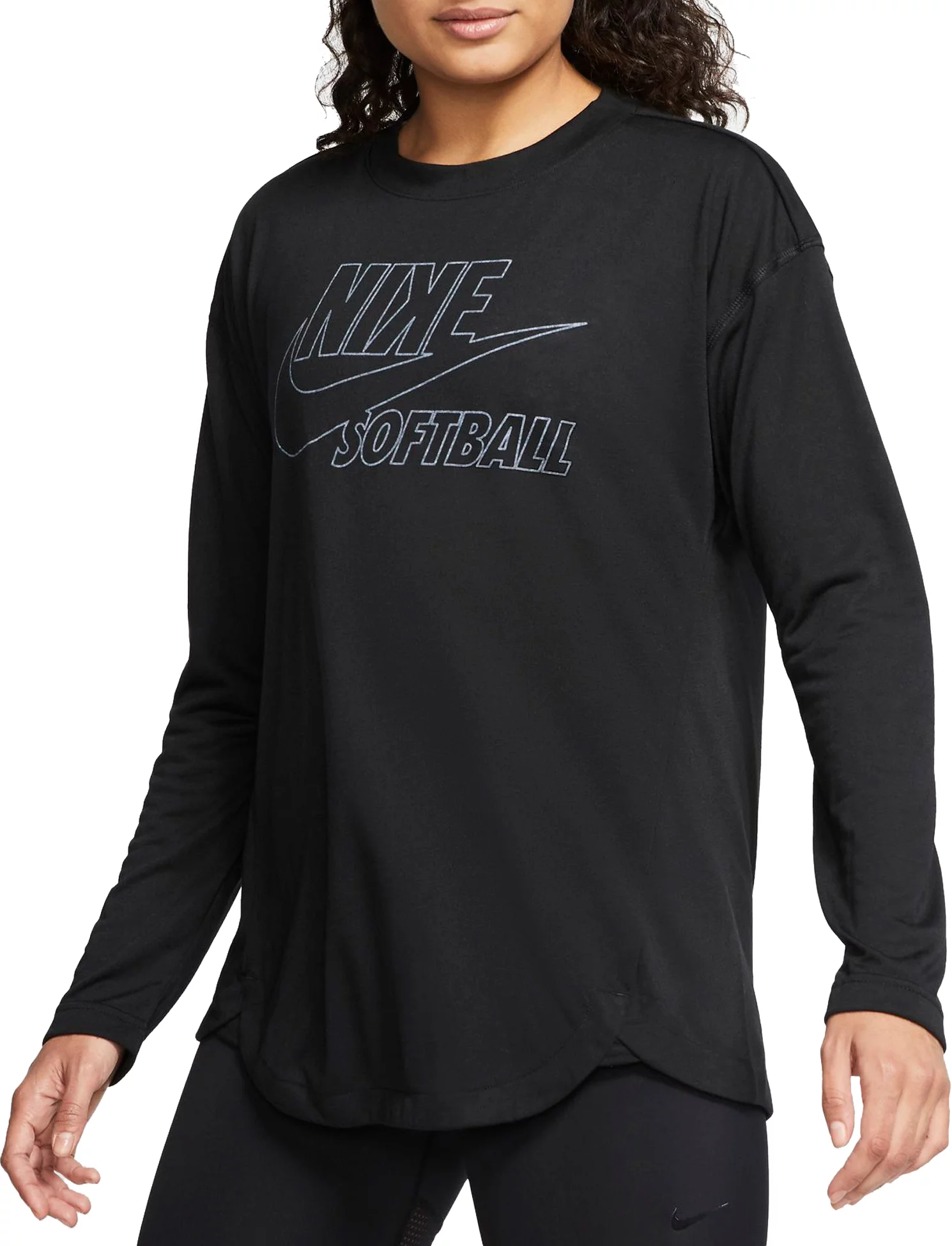 Nike Women's Breathe Long-Sleeve Softball Top 1 Nike Women's Breathe Long-Sleeve Softball Top