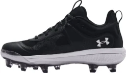 Under Armour Women's Glyde MT TPU Softball Cleats -SoftBall Gear Sales 3024329 001 BlackWhite INS