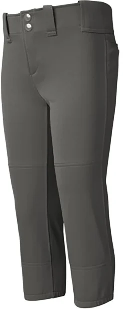 Mizuno Girls' Belted Softball Pants -SoftBall Gear Sales 350462 3Y3Y DarkCharcoal AL