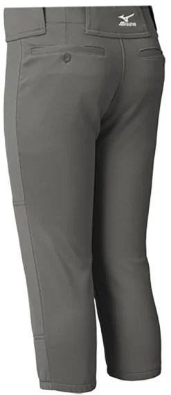 Mizuno Girls' Belted Softball Pants -SoftBall Gear Sales 350462 3Y3Y DarkCharcoal BCKL