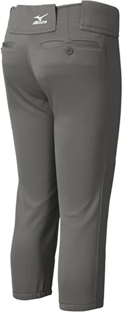 Mizuno Girls' Belted Softball Pants -SoftBall Gear Sales 350462 3Y3Y DarkCharcoal BCKR