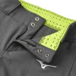 Mizuno Women's Belted Stretch Softball Pants -SoftBall Gear Sales 350782 929203 Charcoal DET