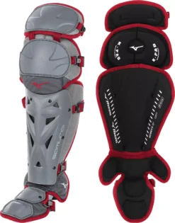 Mizuno Women's Samurai Softball Catcher's Set -SoftBall Gear Sales 380421 911201 GreyCardinal FRTBCK