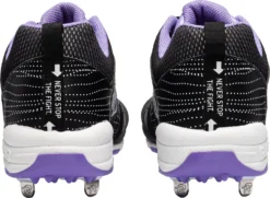 Ringor Women's FLITE Pitching Metal Fastpitch Softball Cleats -SoftBall Gear Sales 3842S FABO 1904 3842SNOFABO19 BLACKPUR BCK