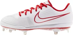 Nike Women's Lunar Hyperdiamond 3 Pro Metal Fastpitch Softball Cleats -SoftBall Gear Sales CD0110 107 WhiteRed INS