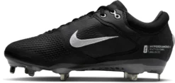 Nike Women's Hyperdiamond 4 Elite Metal Fastpitch Softball Cleats -SoftBall Gear Sales CZ5917 010 BlackWhite INS
