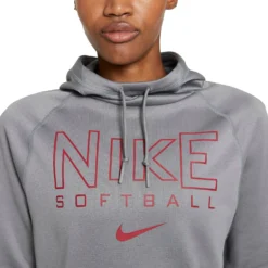Nike Women's Therma-FIT Softball Hoodie -SoftBall Gear Sales DC7225 002 DarkSteelGrey DET