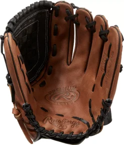 Rawlings 12.5'' Premium Series Slowpitch Glove -SoftBall Gear Sales DICD125BDBZ DICD125BDB30 Brown PALM