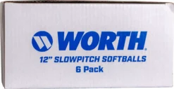 Worth 12" USA Hot Dot Slowpitch Softballs - 6 Pack -SoftBall Gear Sales DICWAHD12SY 6P NOCOLOR BTM