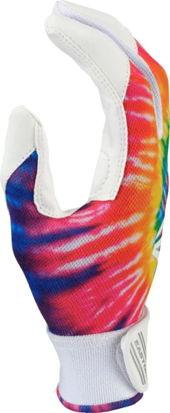 Easton Girls' Game Ready Elite Softball Batting Gloves -SoftBall Gear Sales E00686 Y TD E00686728 TieDye SDEL
