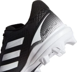 Adidas Women's Purehustle 2 MD Softball Cleats -SoftBall Gear Sales H02350 BlackWhite DET alt1
