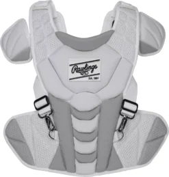 Rawlings Adult Velo Fastpitch Softball Catcher's Set -SoftBall Gear Sales VELOSBKIT LG WhiteSilver FRT