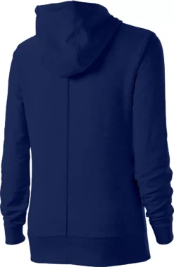 EvoShield Women's Pop Collar Terry Hoodie -SoftBall Gear Sales WB60074 03L Navy BCKR