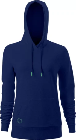 EvoShield Women's Pop Collar Terry Hoodie -SoftBall Gear Sales WB60074 03L Navy FRT
