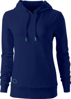 EvoShield Women's Pop Collar Terry Hoodie -SoftBall Gear Sales WB60074 03L Navy FRT alt1
