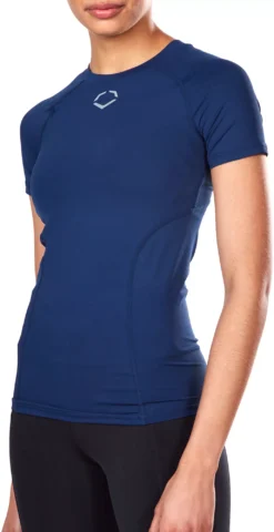 EvoShield Women's Cooling Short Sleeve T-Shirt -SoftBall Gear Sales WB60171 022XL Navy MODSDE