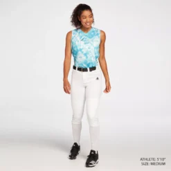 Adidas Women's Softball Graphic Tank Top -SoftBall Gear Sales WBA11013PRT SeaBreeze MODSTLAD 0251