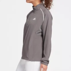 Adidas Women's Triple Stripe Long Sleeve Woven Softball Jacket -SoftBall Gear Sales WBA13002 Grey MODSDE