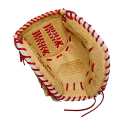 Wilson 34'' Aubree Munro A2000 Series Game Model Fastpitch Catcher's Mitt W/ Spin Control™ 12 Wilson 34'' Aubree Munro A2000 Series Game Model Fastpitch Catcher's Mitt W/ Spin Control™ -SoftBall Gear Sales WBW10024434 White PALM