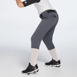 DeMarini Girls' Fierce Softball Pants -SoftBall Gear Sales WTD4040 CHGL Charcoal MODL alt1